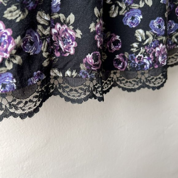 Hot Topic Vintage Purple Rose Hi-Low Hem Dress - Picture 10 of 12